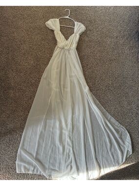 White Flowy Dress